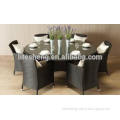 round rattan dining furniture wholesale gardeners cream rattan chair table set
